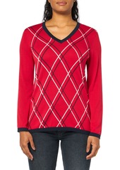 Tommy Hilfiger Women's Classic Fit Lightweight V-Neck Sweater