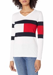 Tommy Hilfiger Women's Classic Fit Lightweight V-Neck Sweater