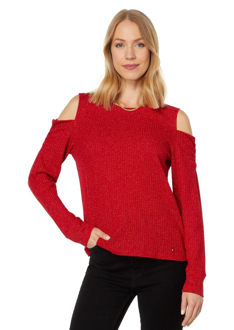 Tommy Hilfiger Long Sleeve Could Shoulder Top  SM (US 4-6)