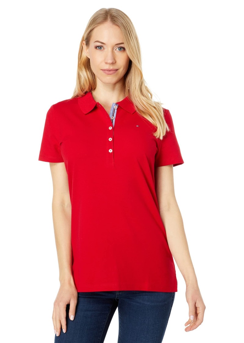 Tommy Hilfiger Solid Short Sleeve Polo  MD (US 8-10)