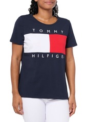 Tommy Hilfiger Women's Classic Short Sleeve Crew Neck Logo T-Shirt