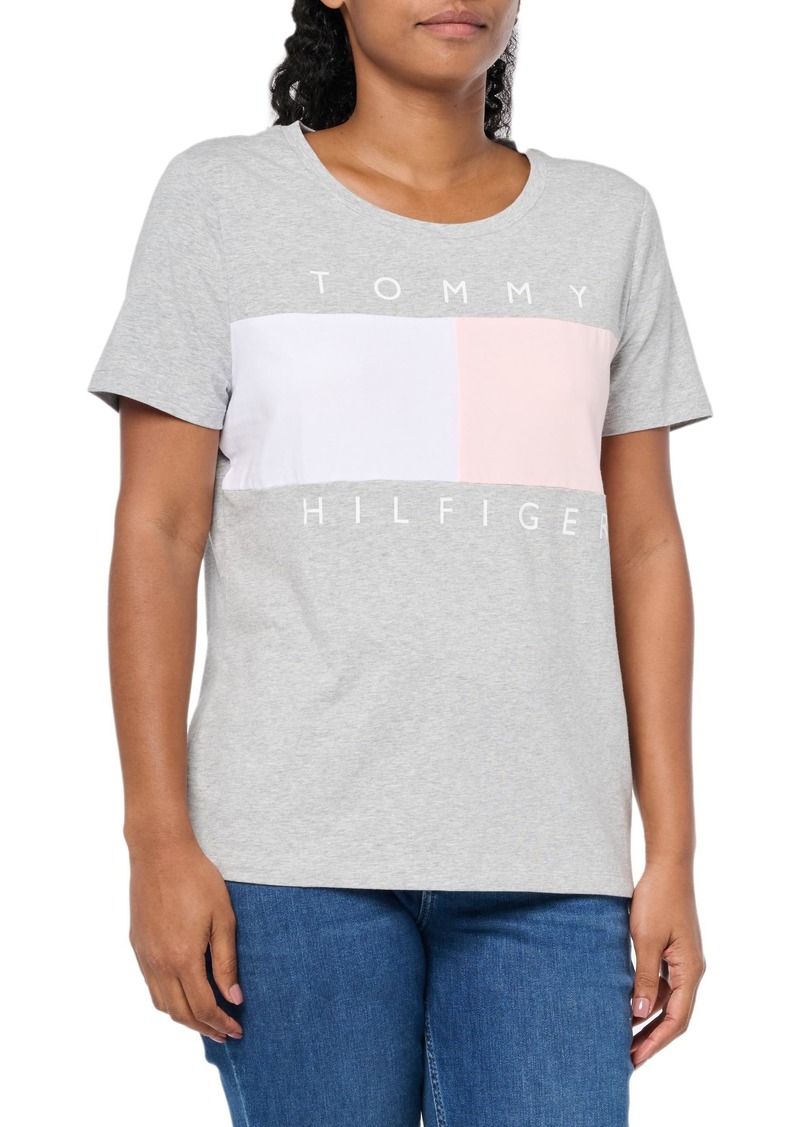 Tommy Hilfiger Women's Classic Short Sleeve Crew Neck Logo T-Shirt