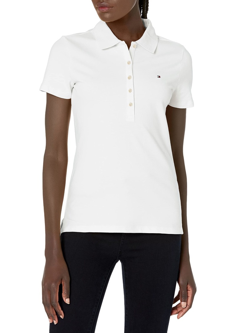 Tommy Hilfiger Women's Plus Button Polo Level-up from Basic T-Shirts