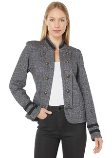 Tommy Hilfiger womens Classic Tommy Open Front Band Jacket Casual Blazer   US