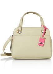 Tommy Hilfiger Women's Claudia Nylon Satchel Handbag Desert TAN