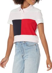 Tommy Hilfiger Women's Adaptive Colorblock Flag Polo  XS