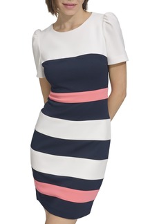 Tommy Hilfiger Women's Colorblock Short Sleeve Dress