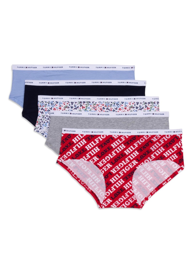 Tommy Hilfiger 5PK Classic Cotton Logo Hipster | Women's Panty Pack