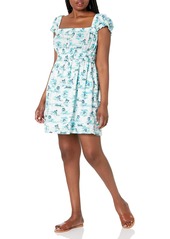 Tommy Hilfiger Women's Cotton Floral Short Sleeve Mini Dress