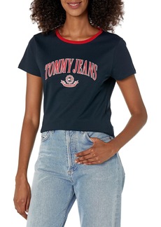 Tommy Hilfiger Women's Cotton Graphic Logo Tee Top