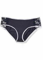 Tommy Hilfiger Women's Cotton Hipster Underwear PantyNavy blazer blueL