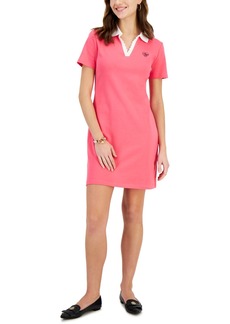 Tommy Hilfiger Women's Cotton Short-Sleeve Polo Dress - Rosette