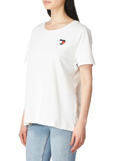 Tommy Hilfiger womens Crew Neck Logo Tee T Shirt   US