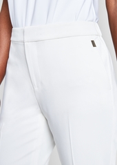 Tommy Hilfiger Women's Cropped Elastic-Back Sloane Ankle Pants - Ivory