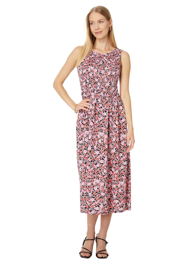 Tommy Hilfiger Women's Ditsy Floral Smocked Tier Dress