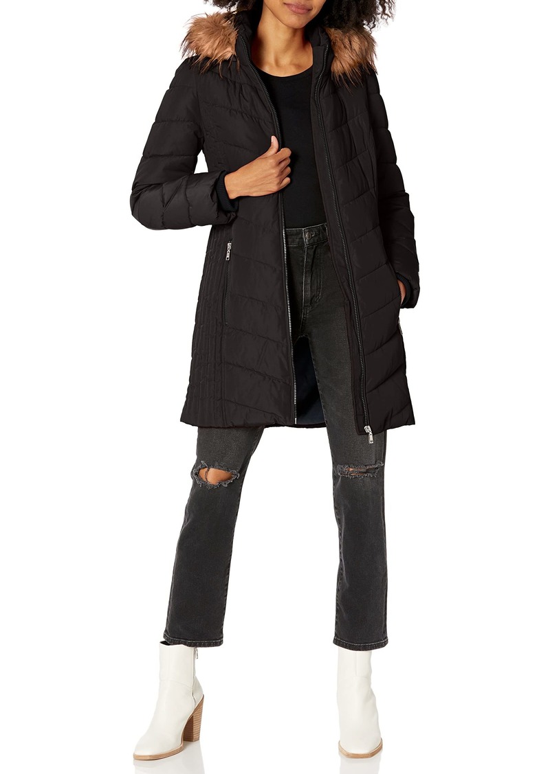 Tommy Hilfiger womens Tommy Hilfiger Women's Alternative Coat Mid Length Down Jacket   US