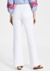 Tommy Hilfiger Women's Fayette Flared-Leg Sailor Jeans - White