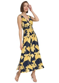 Tommy Hilfiger Women's Floral Empire-Waist Maxi Dress - Skcap/carm