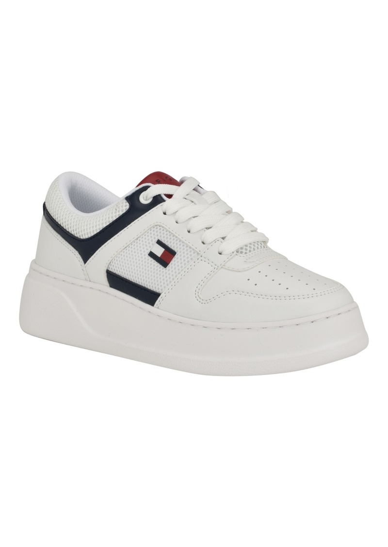 Tommy Hilfiger Women's Gaebi Lace-Up Fashion Sneakers - White Multi