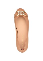 Tommy Hilfiger Women's Gallyne Classic Ballet Flats - Caramel- Manmade