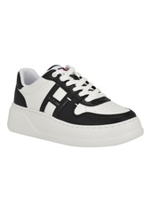 Tommy Hilfiger Women's Giahn Lace Up Fashion Sneakers - White, Black