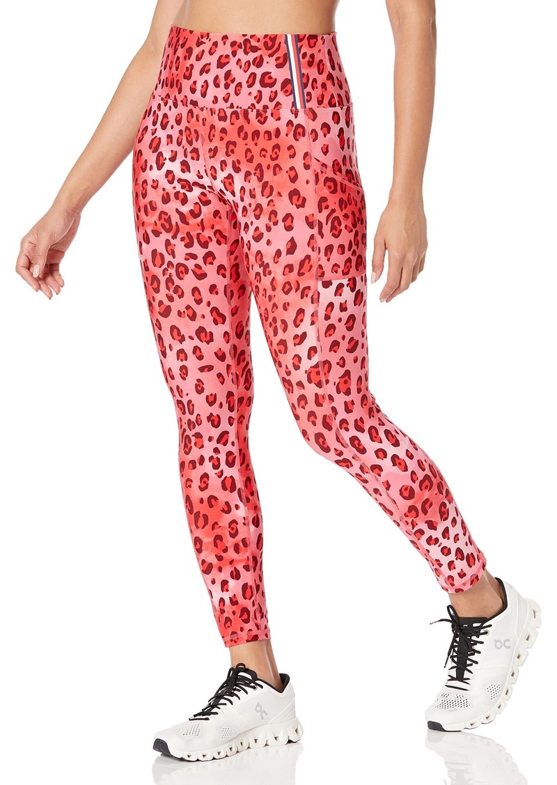 Tommy Hilfiger Women's High Rise Cheetah Print Full Length Legging