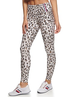 Tommy Hilfiger Women's High Rise Cheetah Print Full Length Legging