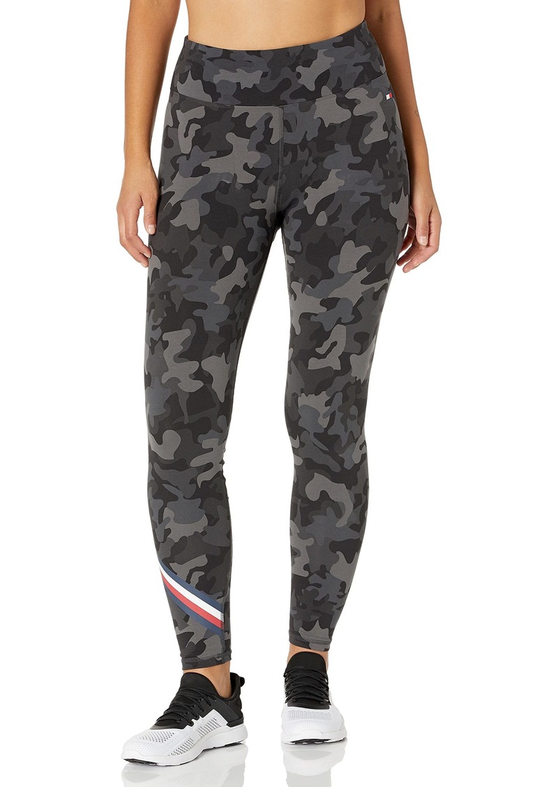 Tommy Hilfiger Women's High Rise camo Legging Asphalt