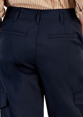 Tommy Hilfiger Women's High Rise Wide-Leg Cargo Pants - Sky Captain