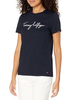 Tommy Hilfiger Women's Adaptive Hilfiger T-Shirt  L