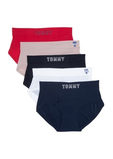 Tommy Hilfiger Women's Hipster 5-Pack SC/BW/BLK/BB/TR