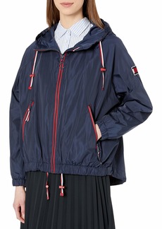 Tommy Hilfiger Women's Iconic Hooded Windbreaker Jacket