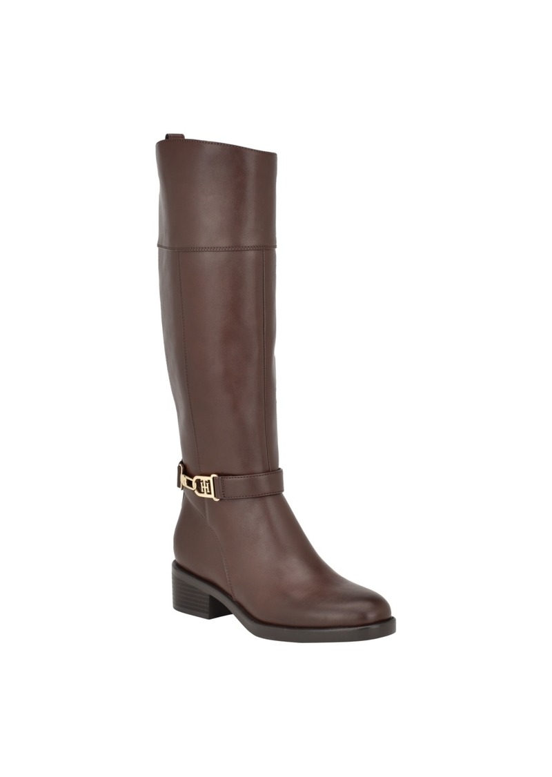 Tommy Hilfiger Women's Ionni Casual Riding Boots - Cognac