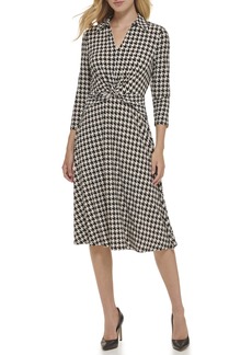 Tommy Hilfiger Women's Jersey Fit and Flare Midi Dress