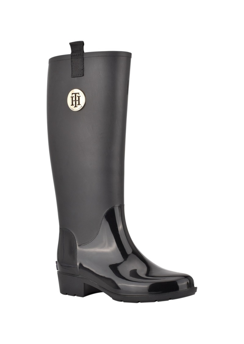 Tommy Hilfiger Women's Karissa Pull On Rain Boots - Black