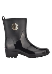 Tommy Hilfiger Women's Kippa Pull On Narrow Calf Rain Boots - Dark Blue