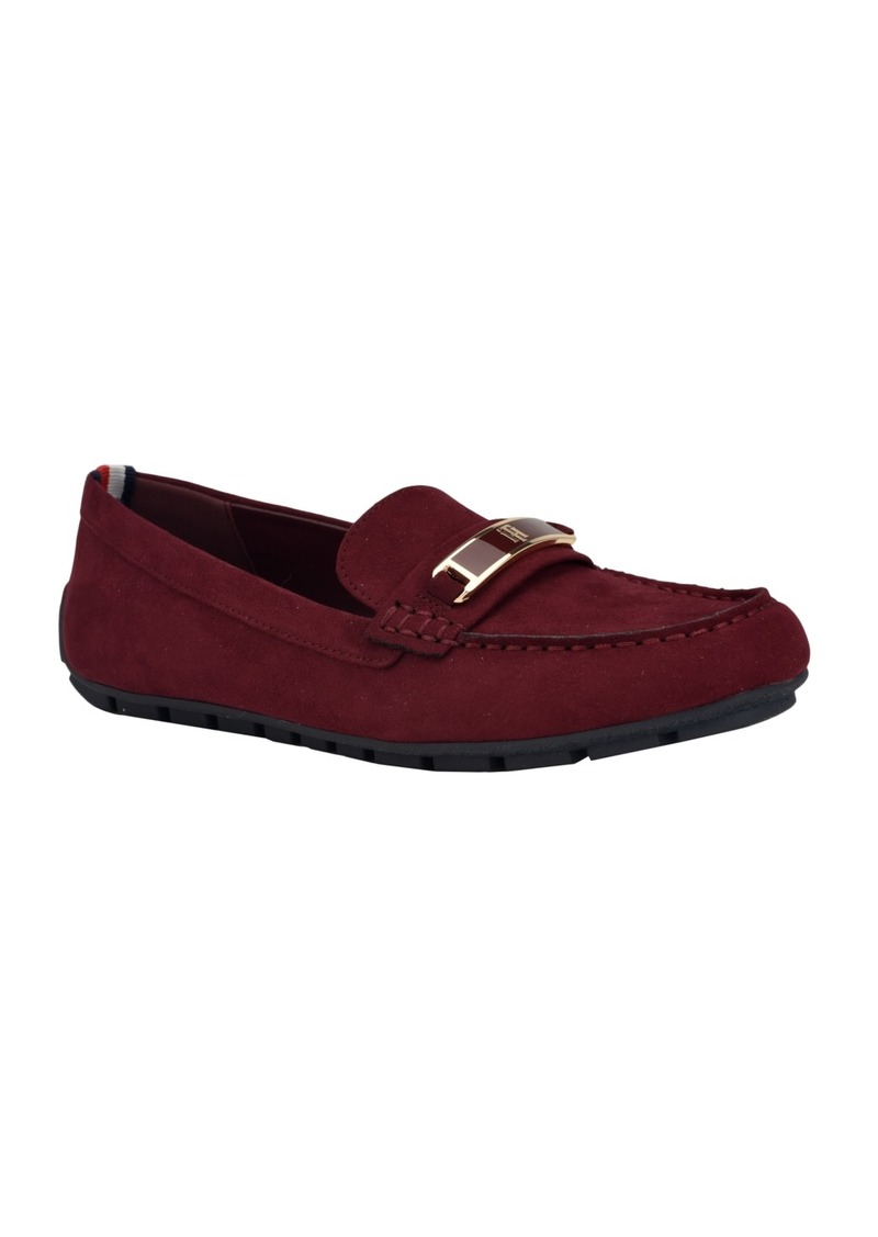 Tommy Hilfiger Women's Kyria Flat Ornamented Driving Mocs - Burgundy