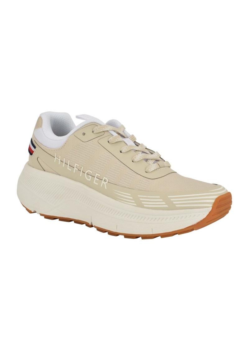 Tommy Hilfiger Women's Ladhie Lace Up Sneakers - Medium Natural