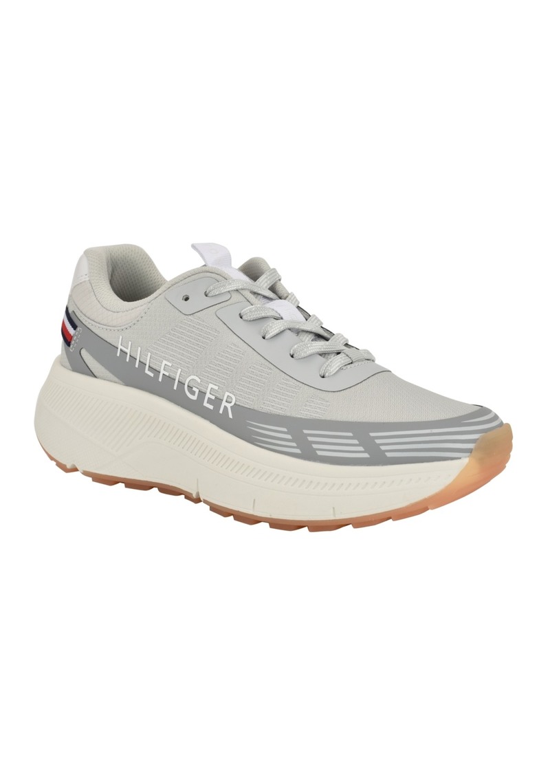 Tommy Hilfiger Women's Ladhie Lace Up Sneakers - Light Grey Multi