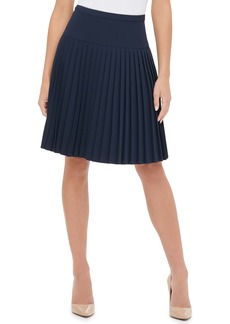 Tommy Hilfiger Women's Lined Zip Office Pleated Skirt