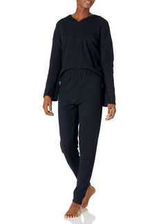 Tommy Hilfiger Women's Long Sleeve Top and Jogger Bottom Pant Pajama Set