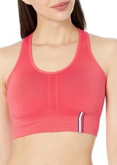 Tommy Hilfiger Women's Medium Impact Long Line Seamless Fabric Sports Bra