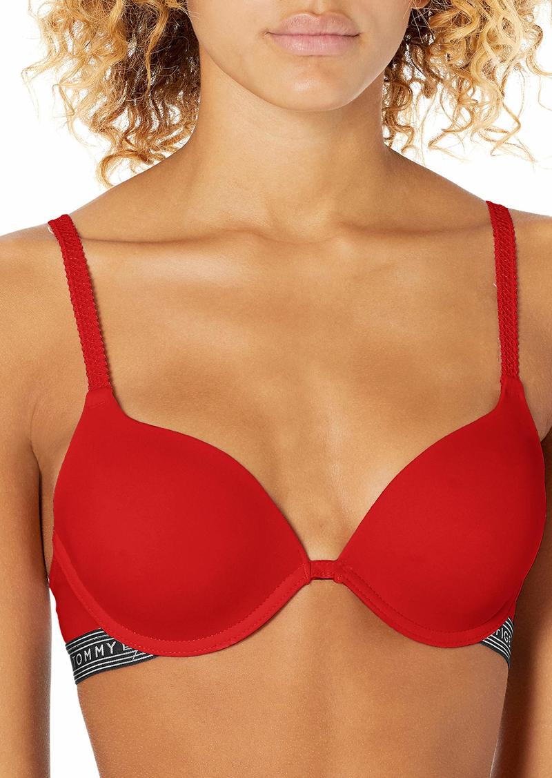 Tommy Hilfiger Women's Micro Push Up Bra with Lace Straps