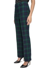 Tommy Hilfiger Women's Mid-Rise Bootcut Trousers - Midnight Multi