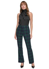 Tommy Hilfiger Women's Mid-Rise Bootcut Trousers - Midnight Multi