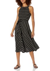 Tommy Hilfiger Women's Midi Dress Jet Black/Ivory