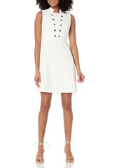 Tommy Hilfiger Women's Petite Sleeveless Mock Collar Dress