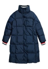 tommy hilfiger long puffer coat womens