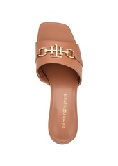 Tommy Hilfiger Women's Pippe Stacked Heel Slide-on Sandals - Cream