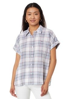 Tommy Hilfiger Women's Plaid Button Through Collared Shirt